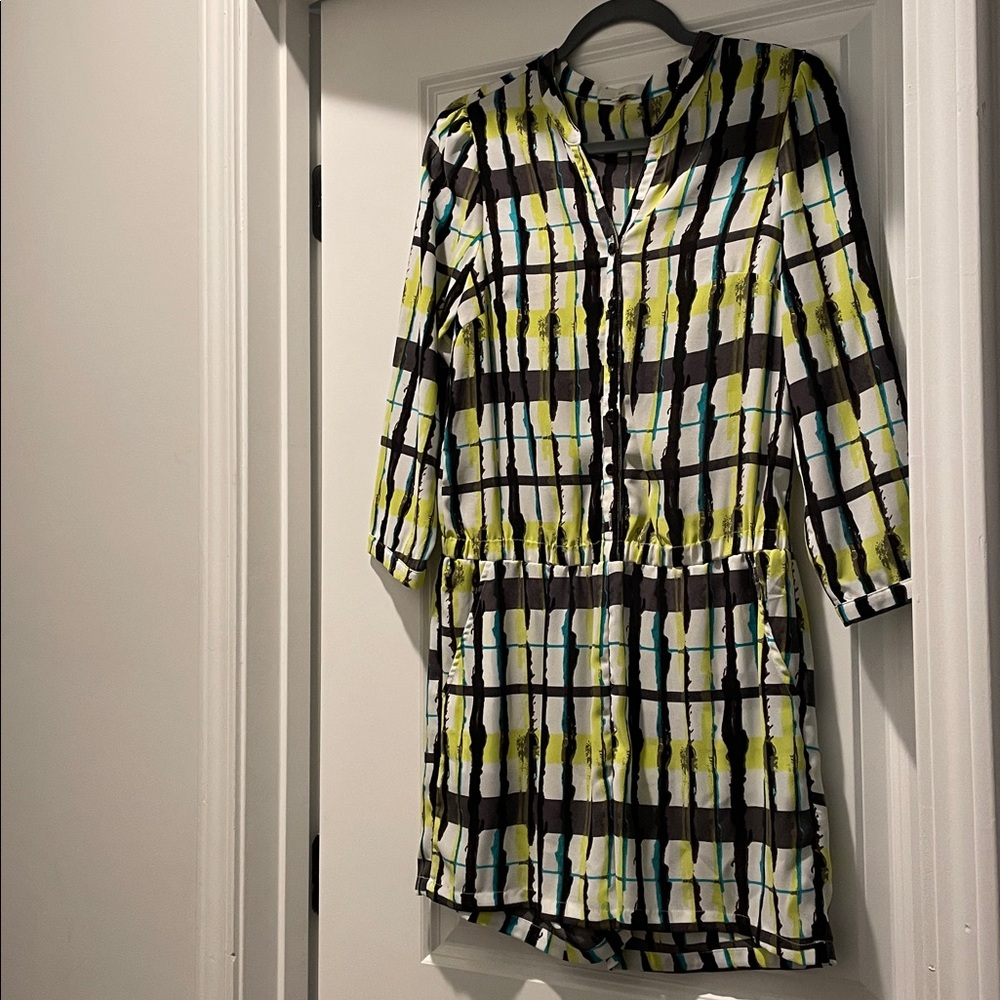 Jenn Lightweight Colorful Romper Size S Yellow Black Playful Relaxed Leisurewear